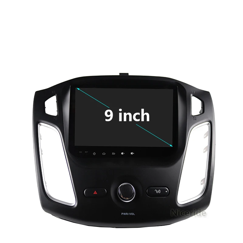 Авторадио с сенсорным экраном автомобильный Dvd плеер стерео GPS для Ford Focus Android 7 1 2