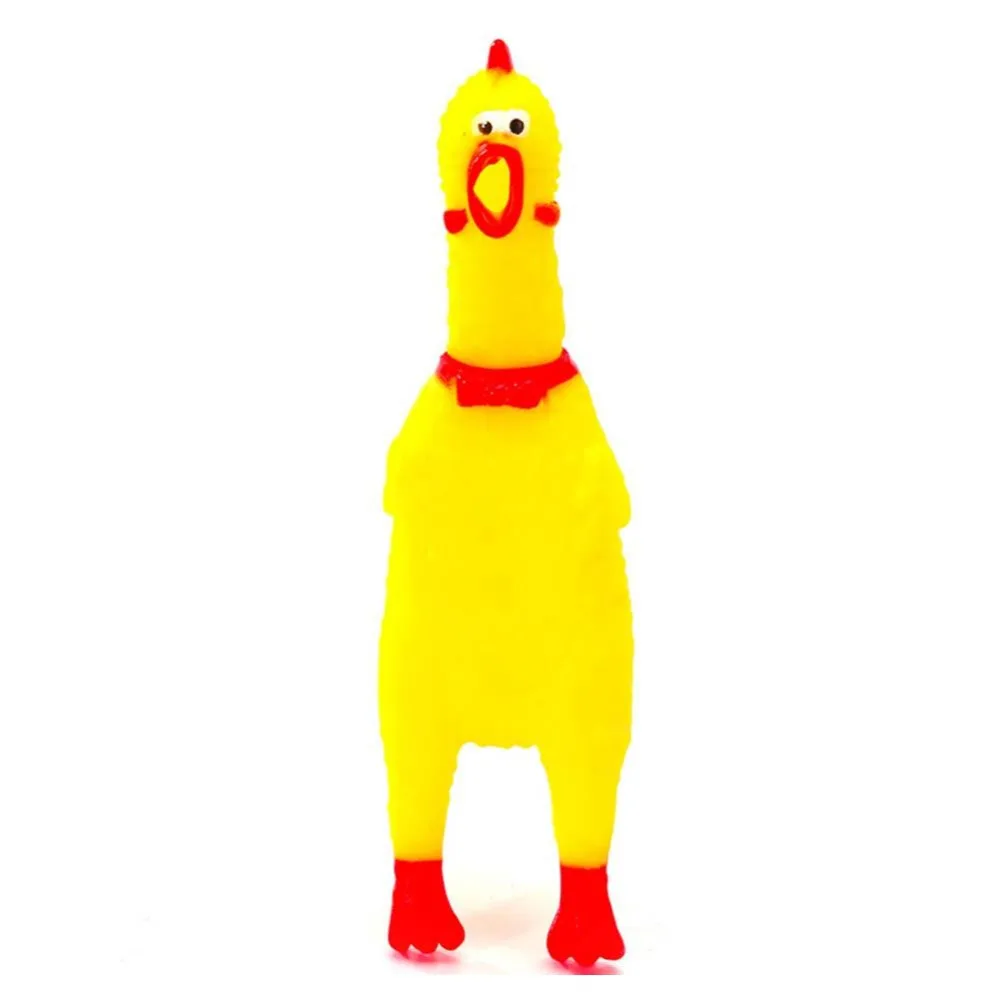 Мини кричать резиновая курица писк игрушка забавный Сжимаемый игрушка со звуком для детей Для женщин Для мужчин антистрессовая игрушка Shrilling кур