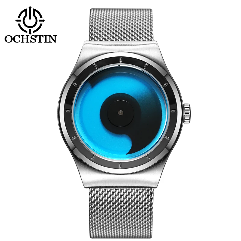  New Fashion top luxury brand OCHSTIN watches men quartz-watch stainless steel mesh strap Military W