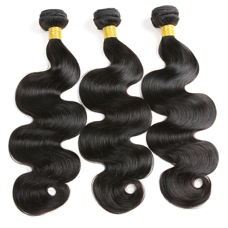 

Karizma Hair 3 Bundles With 13X4 Frontal Natural Color Peruvian Body Wave With Frontal 100% Human Hair Weaves Remy Free Shipping