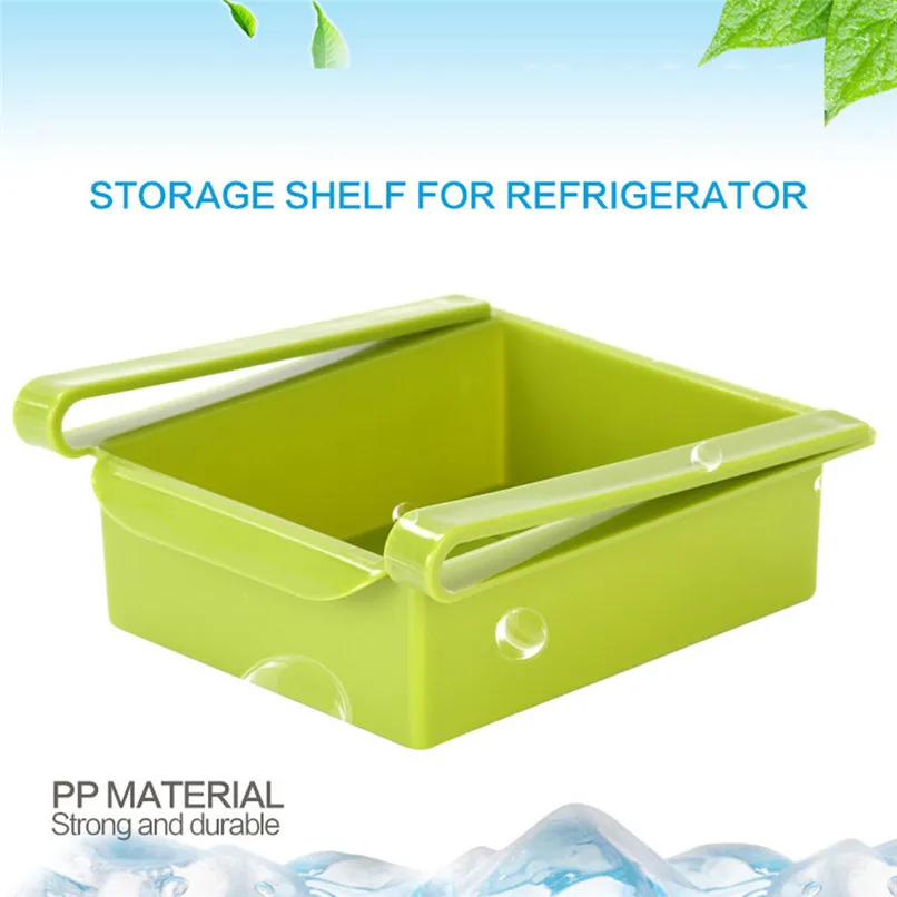 1PCS Kitchen Organizer Shelf Kitchen Refrigerator Space Saver Organizer Shelf Fridge Organizer Box Rack cocina organizador D13 (12)