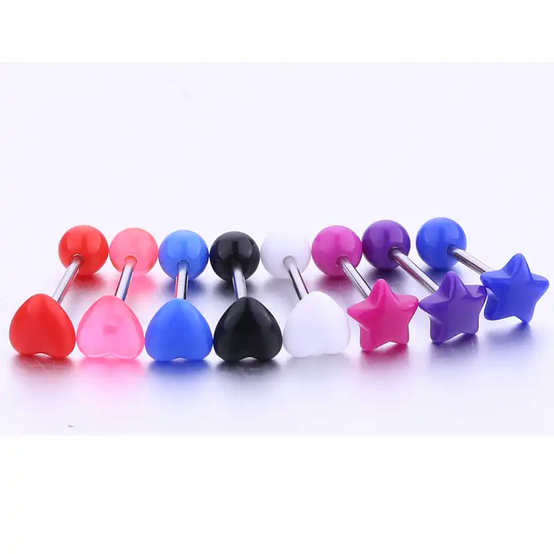 1 7個かわいい舌リングファッション舌ピアス女性のボディピアスジュエリー Body Piercing Jewelry Piercing Jewelrytongue Rings Aliexpress