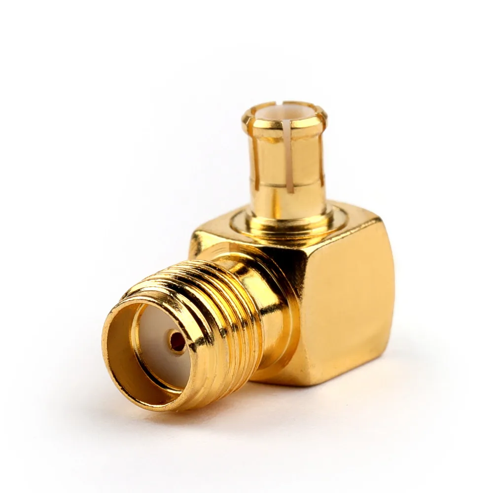 

Areyourshop SMA Female Jack To MCX-JW Male Plug Right Angle Adapter Connector 50 ohm 1/4PCS Right Angle Wholesale Connector