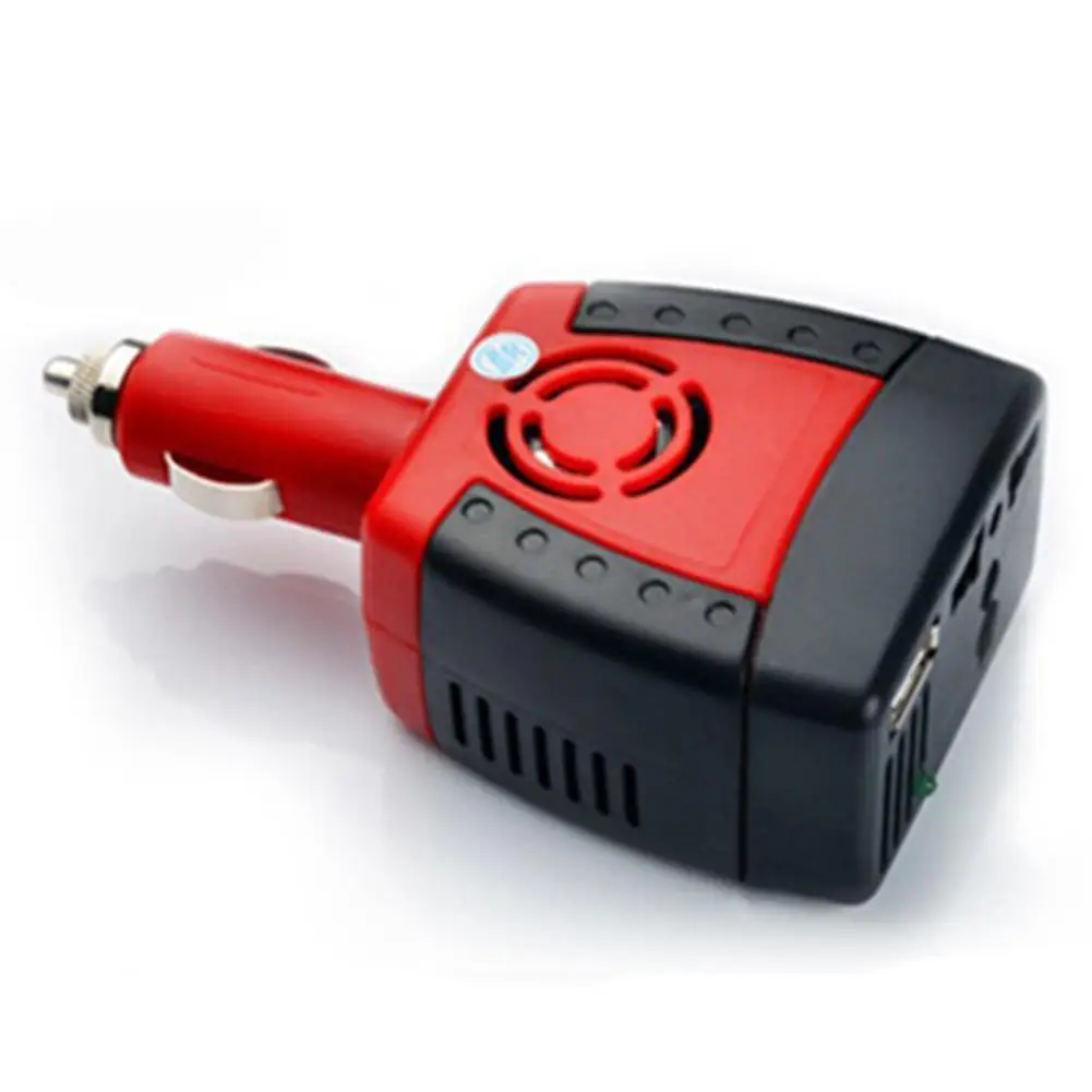 Dragonpad 150W Car Power Inverter DC 12V To AC 110V USB 5V Auto Charger Adapter For Laptop