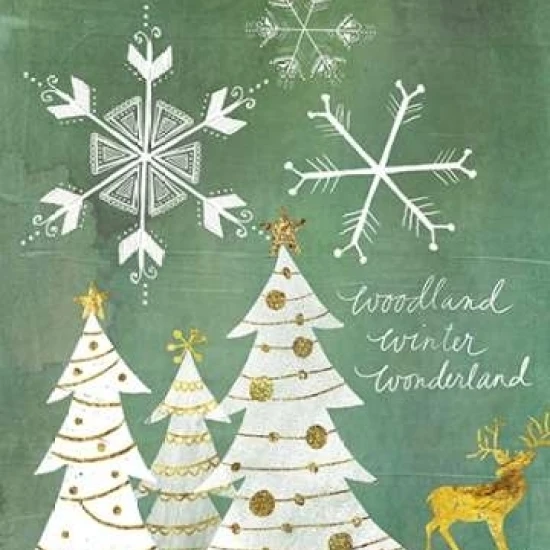 Woodland Winter Wonderland Poster Print by Katie Doucette (24 x 30)