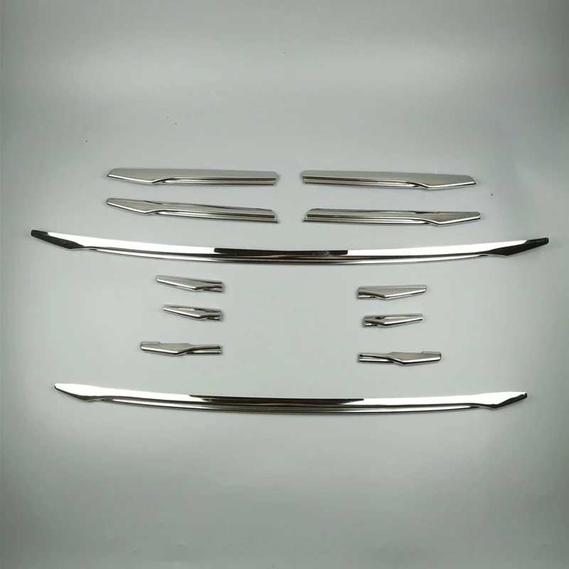 Нержавеющая сталь автомобильная Центральная решетка декоративная накладка для Audi A3 8V Sedan 2013- передняя противотуманная фара гриль наклейка полоски