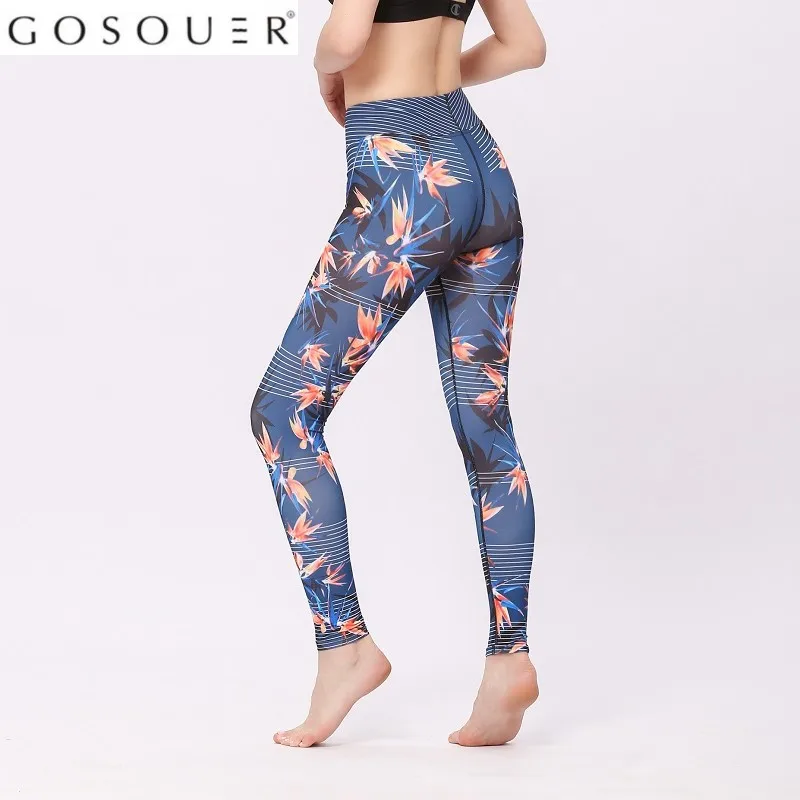 JINXIUSHIRT Yoga Ankel-length брюки укороченные брюки кленовые листья бег эластичный Быстросохнущий пуш-ап женский Mtb спортивная одежда Ручка Тонкая
