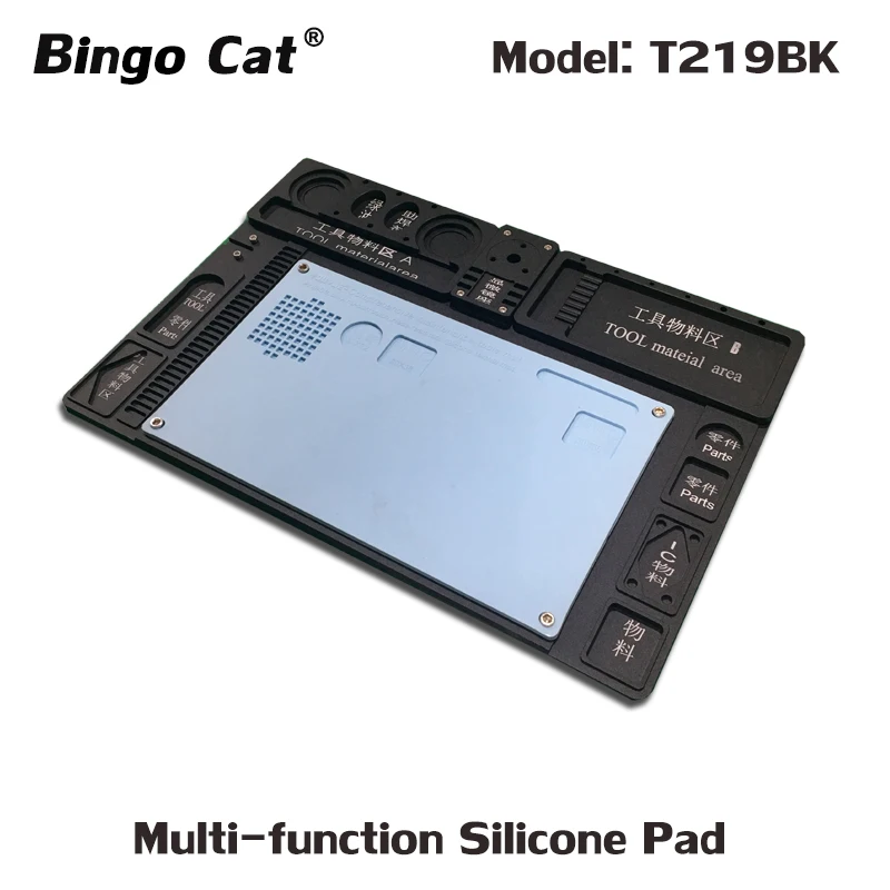 

Multi-Function Silicone Pad Aluminium Alloy Base Anti Static For Cell Phone Repair Heat Resistance Phone Repair Tools
