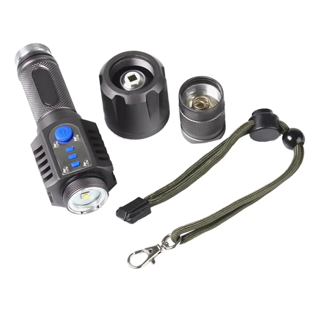 LED-Flashlight-2000-Lumens-T6-Torch-5modes-USB-charge-Camping-Emergency-Flashlight-Lantern-use-18650-battery (3)