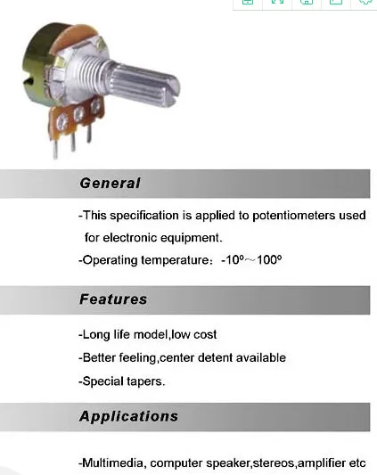5sets WH148 B1K B2K B5K B10K B20K B50K B100K B250K B500K B1M 3pin 15mm 1K 2K 5K 10K 20K 50K 100K 500K 1M for Arduino +AG2 cap
