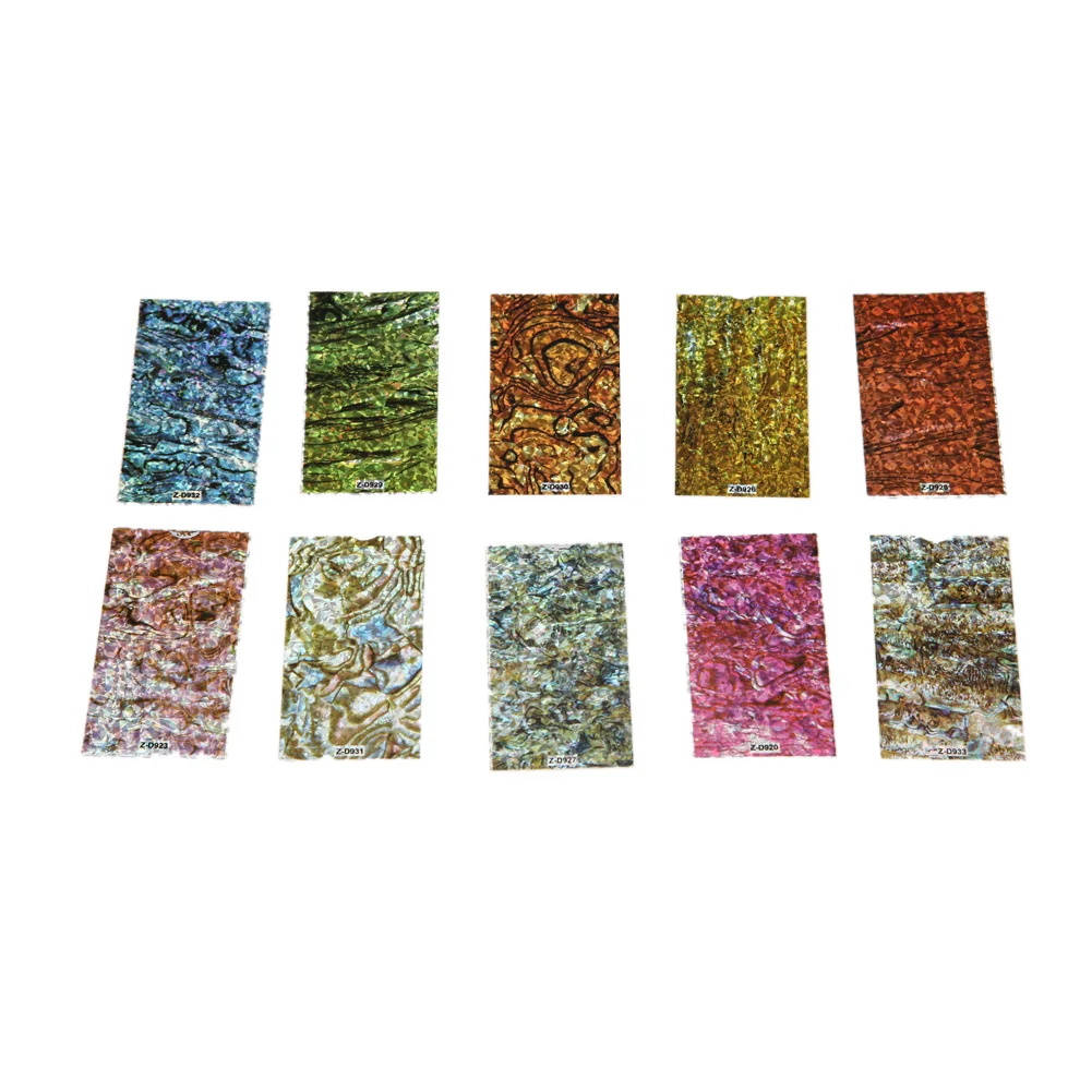 

10Pcs/Lot Colorful Sky Design Nail Art Stickers Ultrathin Transfer Shell Pattern DIY 3D Manicure Nail Tips Design Decal Stickers