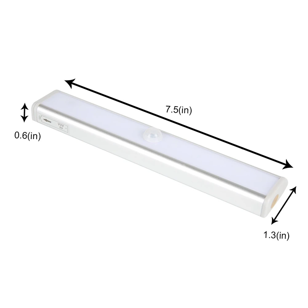

LumiParty New Arrival 10LED Wireless Motion Sensing Closet Cabinet LED Night Light Battery Operated Lights with Magnetic