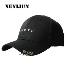 Xuyijun 2018 унисекс вышивка молодежного письмо бейсболка мужчины и женщины snapback Хип-Хоп плоским шляпа черный белый горячий розовый папа крышка