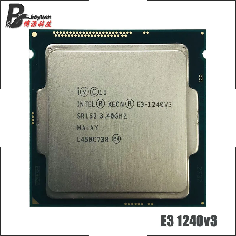 Intel Xeon E3-1240 v3 E3 1240v3 E3 1240 v3 3,4 GHz четырехъядерный Восьмиядерный процессор 8M 80W LGA 1150