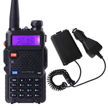 BaoFeng UV-5R VHF UHF 136-174/400-520MHz DualBand FM ham 5R radio Walkie Talkie Car Charger Eliminator