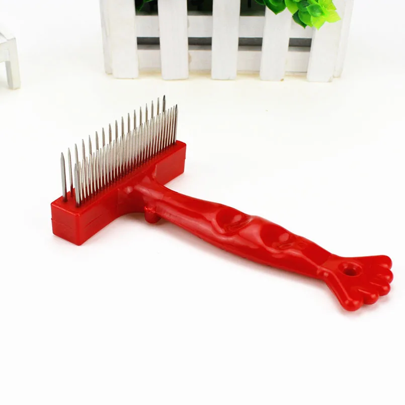 Pet Dog Cat Grooming Comb Dog Hair Grooming Steel Small Fine Toothed