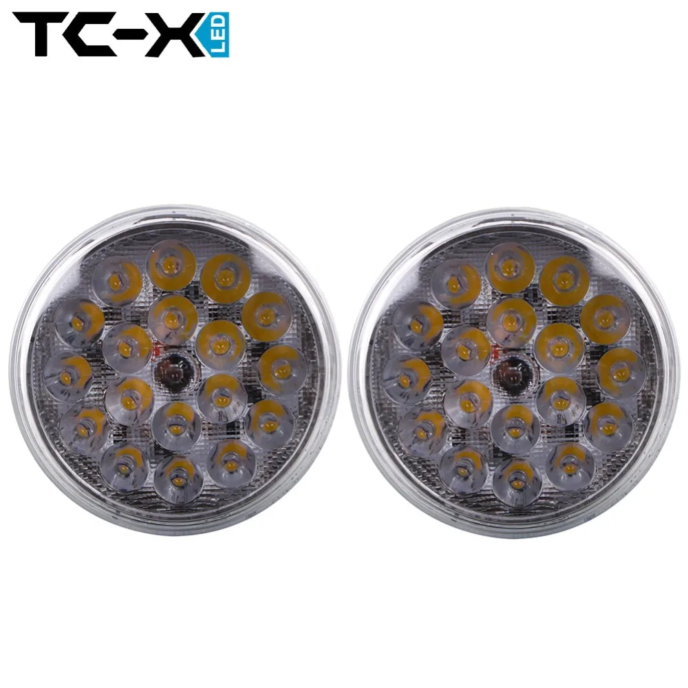 

TC-X Super Power 2pcs Par36 Spot Round LED Work Light Spot LED Car lights for landing forOff Road 4X4 Tractor Truck ATV Trailers