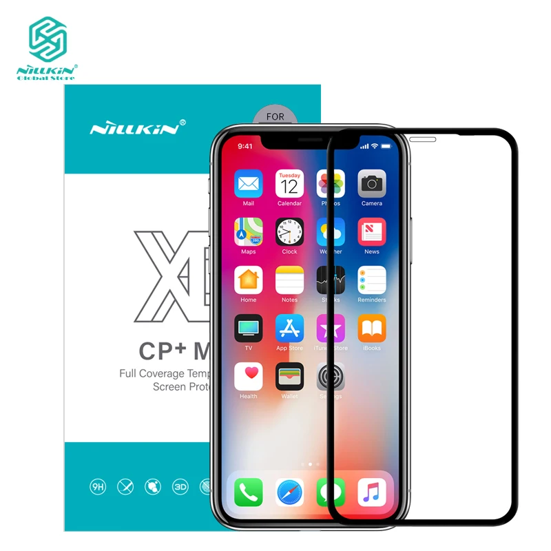 Nillkin glass film for iPhone Xs max curved full screen Anti-Explosion protector Anti-broken Screen Protector | Мобильные телефоны