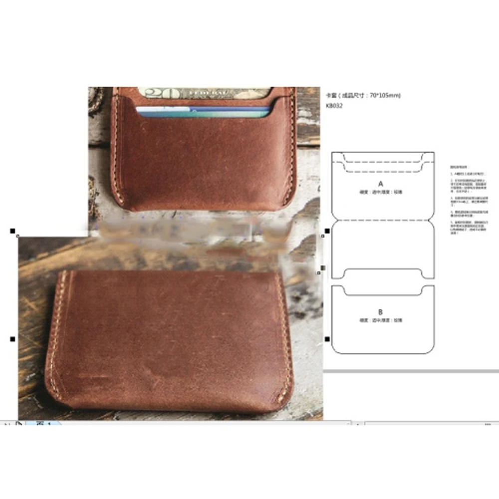 

designer leather craft template card holder samll wallet die cutting knife mould leather hole punches tool set deri el aletleri