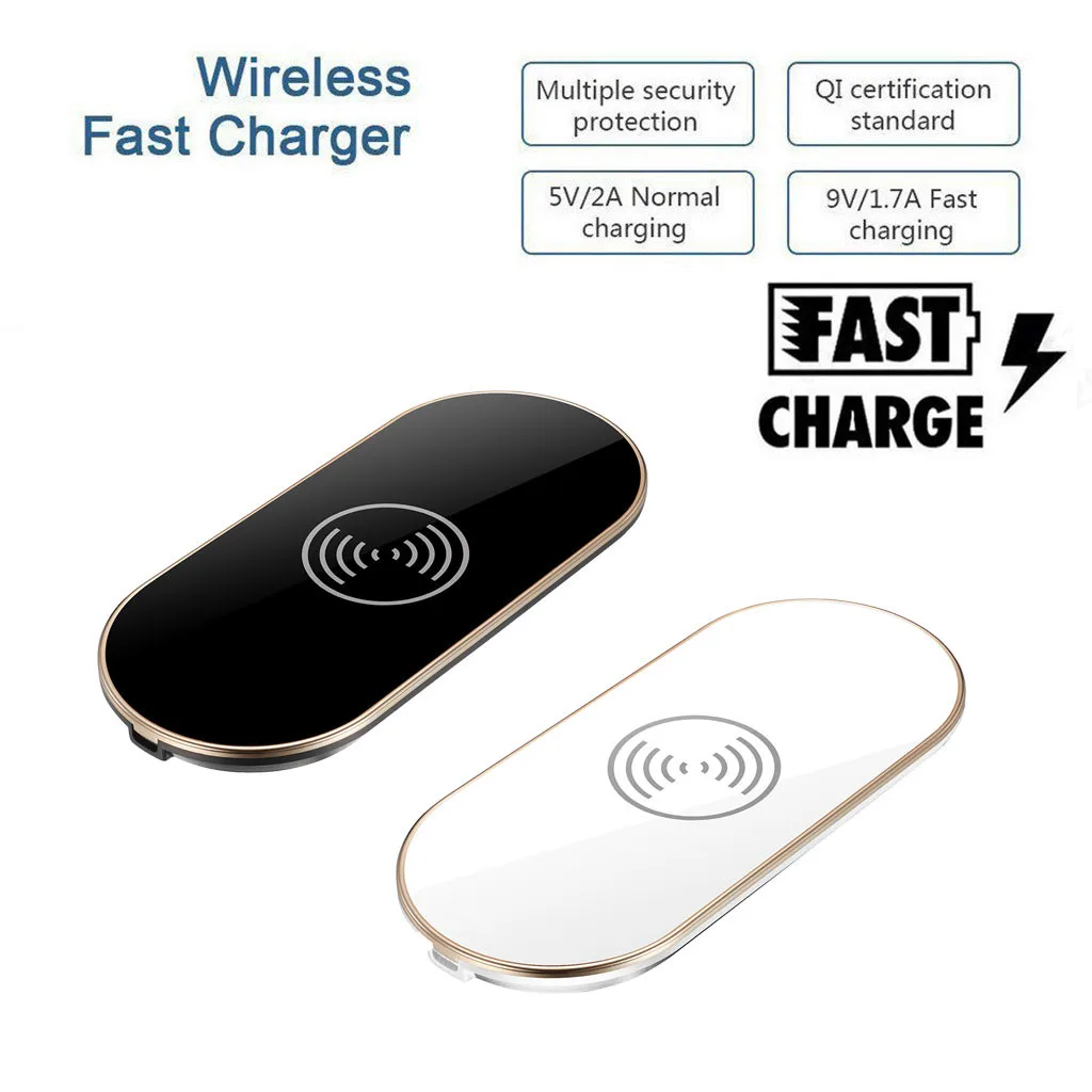 

Techhole Store Wireless QI Charger Fast Charging Pad Stand Dock Holder for iPhone XS Samsung S10 Cellphone