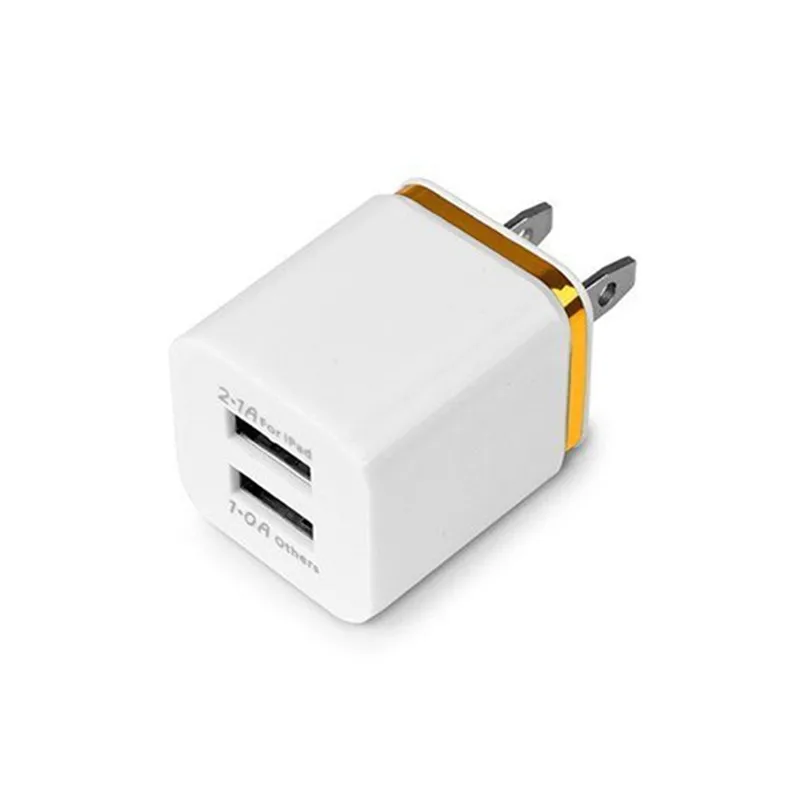 phone charger Universal US/EU Plug 2 Ports USB Wall Charger Portable Travel Adapter for iPhone Samsung iPad Smart Phone 65w charger phone