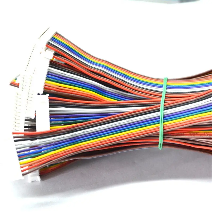 Wholesale power to power converter cables 24pin flat cable for computer 5557 24P UL1007 AWG20