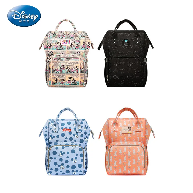 Beli Disney Tahan Air USB Penghangat Ruangan Tas Popok Balita Ibu Popok Ransel Kartun Micky Tas Travel Kapasitas Besar