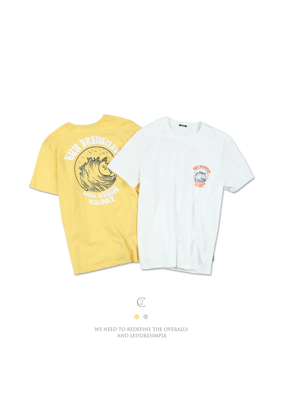 SIMWOOD летняя новая футболка для отдыха, мужская повседневная Пляжная футболка из хлопка, тонкие модные топы с принтом морской волны 190305