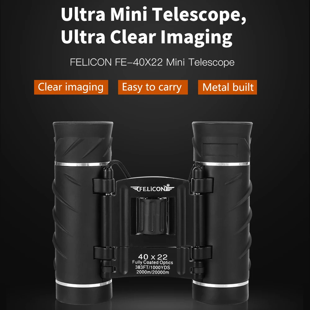 FE-40X22 HD professional binoculars optical zoom 40 times BAK4 prism sight-viewing water-proof wild hunting Camping FE-40X22 HD professional binoculars optical zoom 40 times BAK4 prism sight-viewing water-proof wild hunting Camping