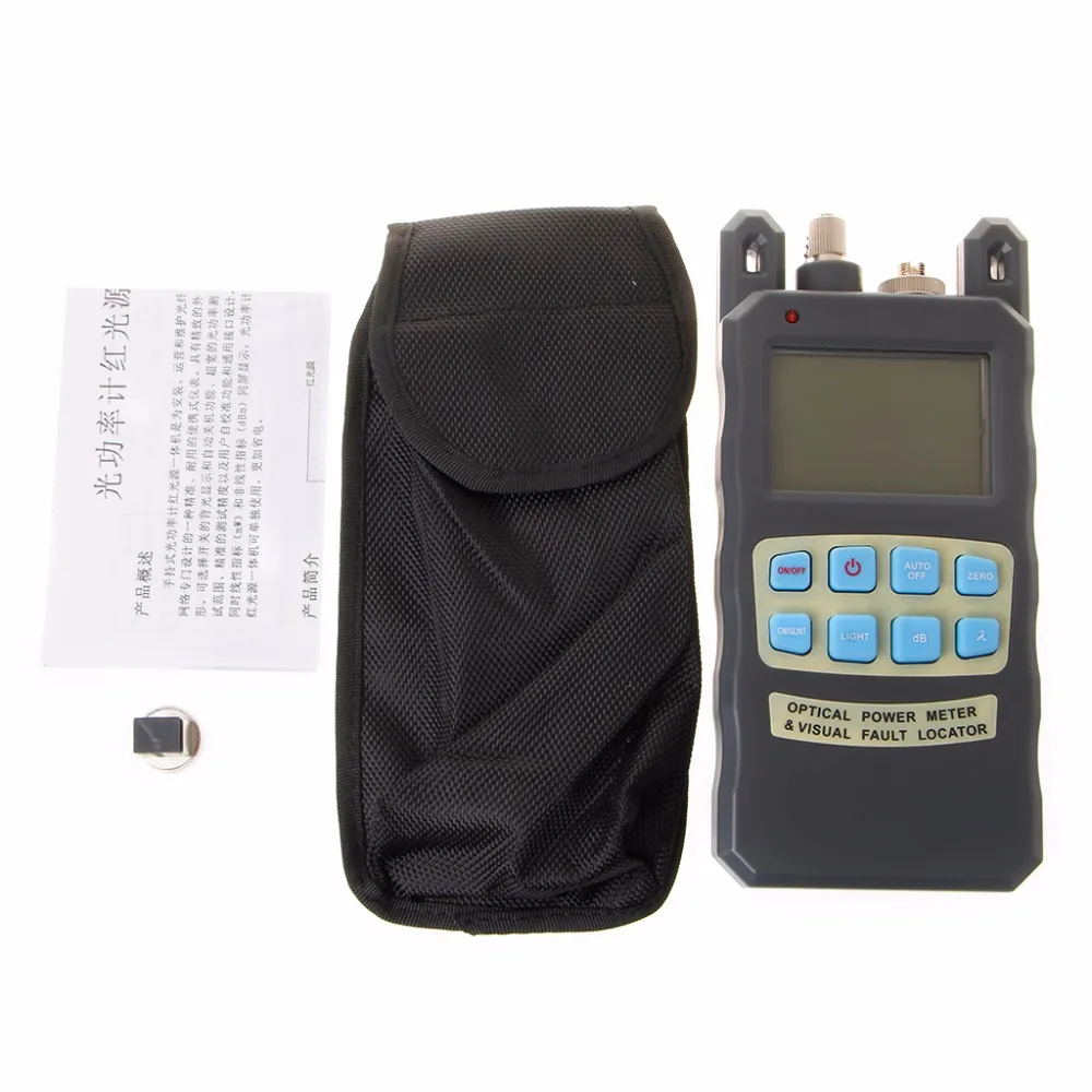 

All-In-One Fiber Optical Power Meter 10mw 10km Cable Tester Visual Fault Locator
