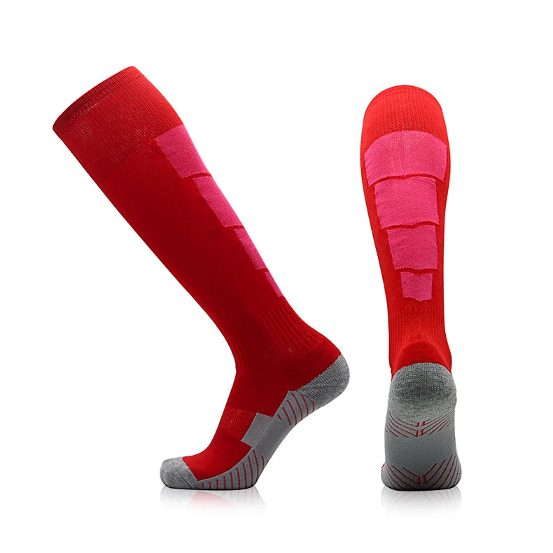 1 пара Futsal чулки длинные футбольные носки нескользящие спортивные футбольные леггинсы щитки компрессионная защита для мужчин 12 цветов