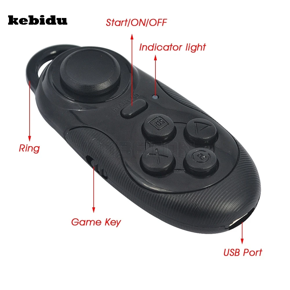 kebidu Wireless Bluetooth 4 in 1 Gamepad Remote Shutter Self timer Self Timer Selfie for iphone