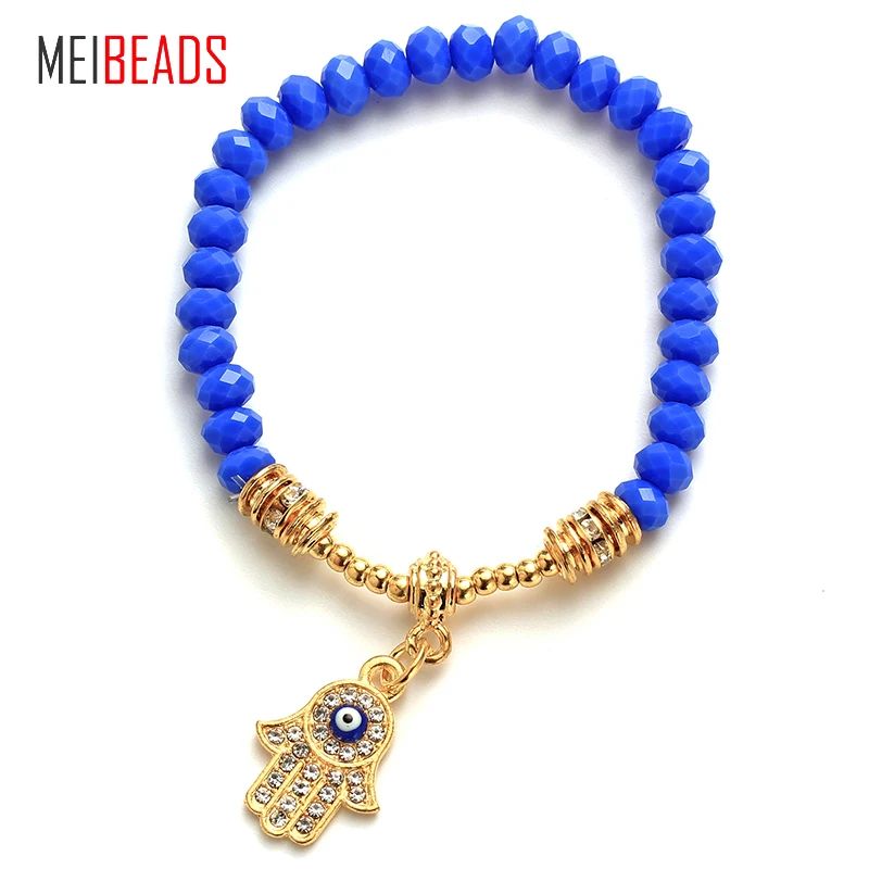 MEIBEADS модные цветные регулируемые бретели акриловые бусины браслет на руку