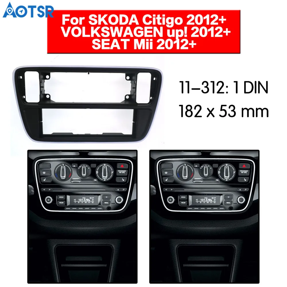 Radio kit de integracion auto 1 din diafragma adaptador Seat Leon 1m 1//00-5//06