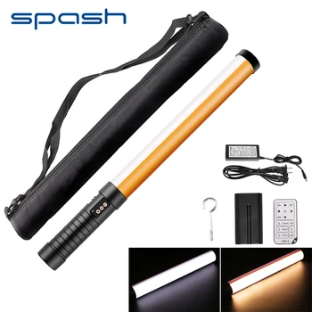 

spash STL-900 LED Video Lighting Handheld Photography Lighting 3200K-5600K 298 LED Studio Light Lamp with NP-F550 Remote Control