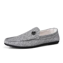 Прогулочная обувь мужская повседневная обувь мужская Тканевая обувь мужские лоферы Мокасины слипоны мужская обувь на плоской подошве Мужская обувь для вождения