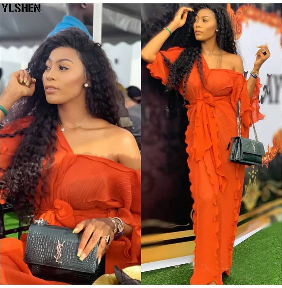 New African Dresses for Women Dashiki Falbala African Dress Clothes Bazin Riche Sexy Pleat V-neck Long Africa Maxi Dress Woman 17