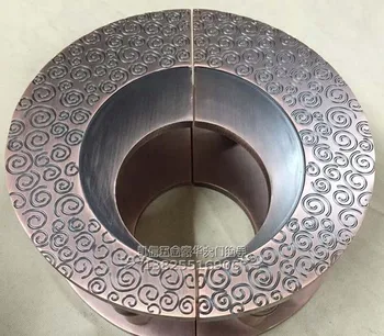 

Chinese antique glass door handle door handle door handle knob half bronze carved door handle