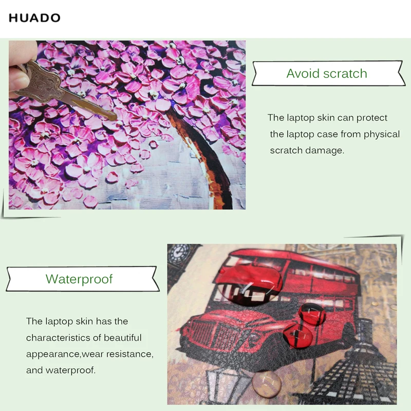 Flower laptop skin stickers 15.6