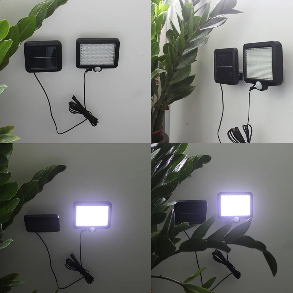 

56 LED solar lamp waterproof motion sensor wall lamp outdoor garden park safety emergency street solar garden lamp