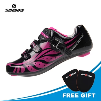 

SIDEBIKE Professional Bicycle Cycling Women Shoes For Mountain Bike Racing Bicycle Shoes MTB Road Bike Shoes Trekking Shoes