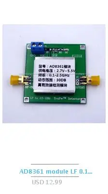 AD8307 РЧ модуль детектора мощности логарифмический усилитель постоянного тока до 500 МГц передатчик антенна мощность тест 92 дБм