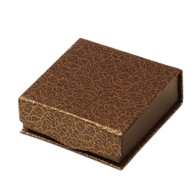 

50pcs Camel Cube Cardboard Bracelet Boxes with Velvet and Magnet for Jewelry Display Gift Box Jewelery Organizer 93x93x33mm