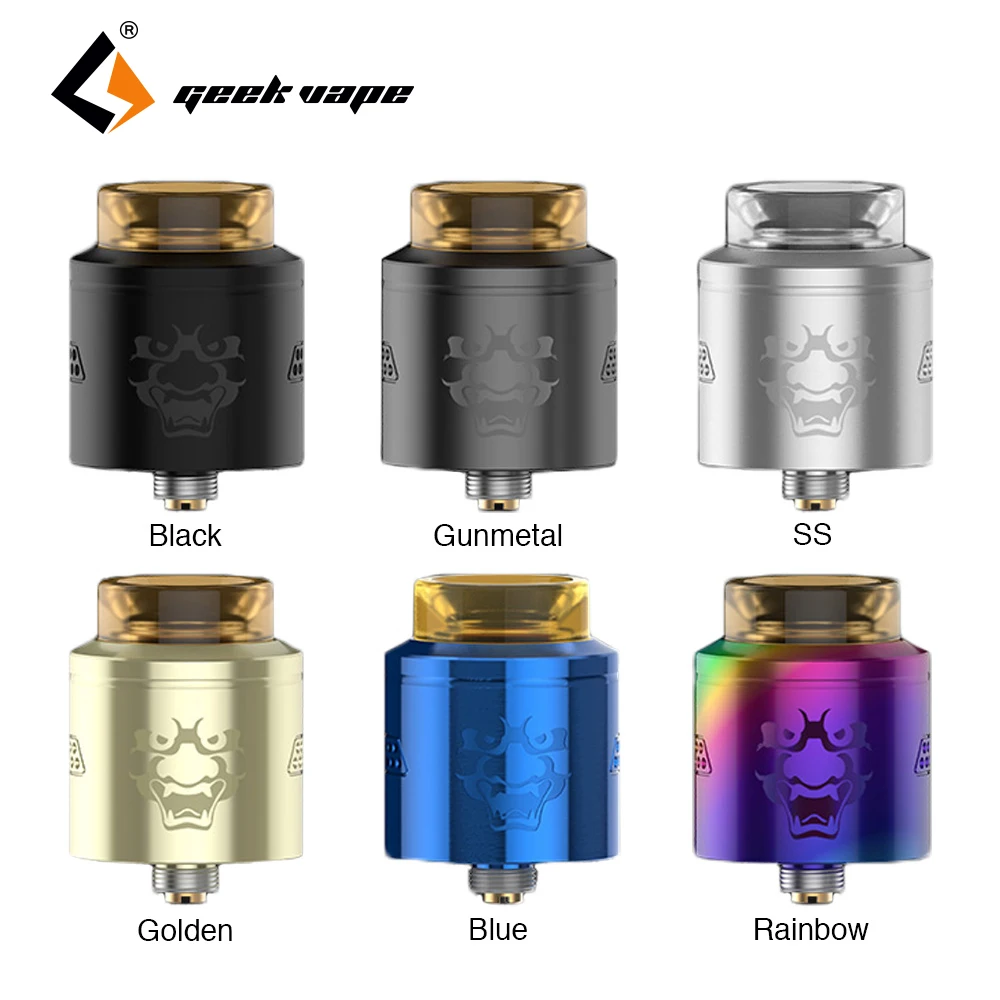 100% Оригинальный Geekvape Tengu RDA атомайзер e-сигареты вейп танк с 810 мундштук типа дрип-Дип Fit Aegis Solo Vape коробка мод Vs капля RDA Атомайзер