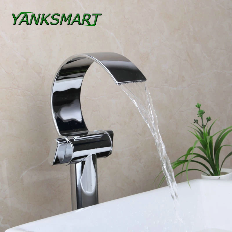 YANKSMART Whistle Bathroom Faucet Polished Chrome Hot Cold Mixer