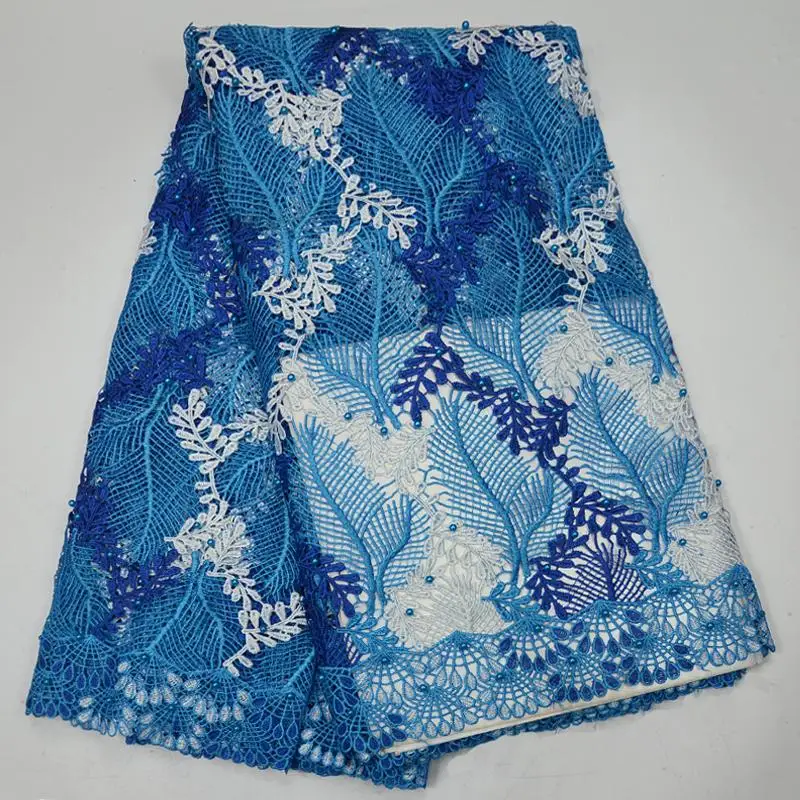 Aliexpress.com : Buy African Sky Blue Lace Fabric Embroidered beads ...