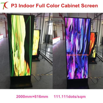 

China factoy directe sales diy P3 indoor smd 2121 dot matrix metal cabinet led display customized poster
