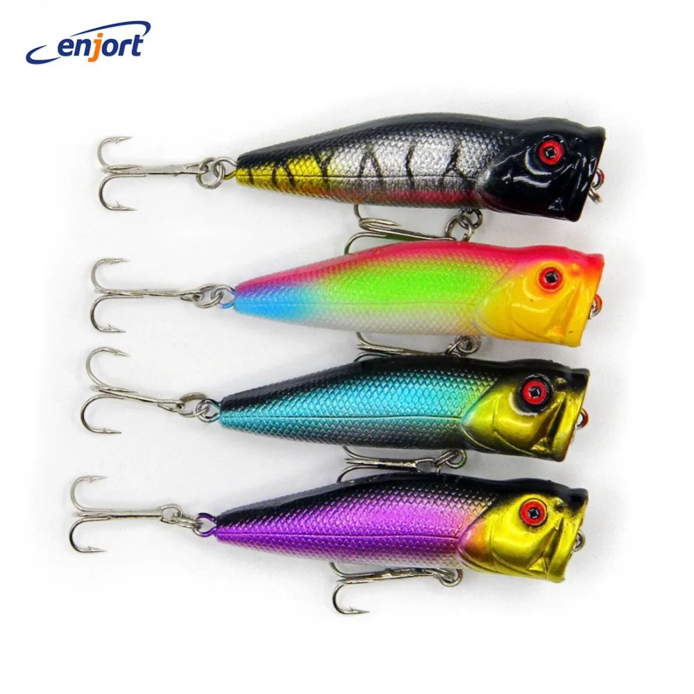 New 4colors Popper Fishing Lures 7CM 10G topwater pencil Lure for fish