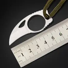 120 шт./лот мини MC карман Karambit с кожаной сумке резак портативный коготь нож инструмент Открытый Отдых гаджет выжить