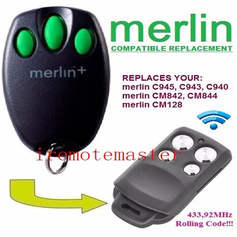 

Merlin C945 plus replacement remote Control top quality Rolling code 433.92MHZ free shipping